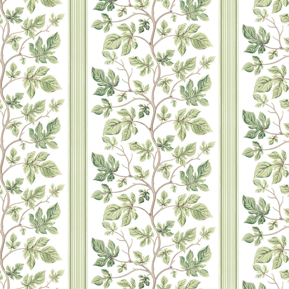 Leaf Stripe Wallpaper