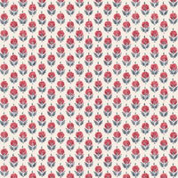 Warm red and grey blue