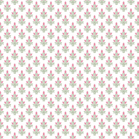 Carmine pink and green