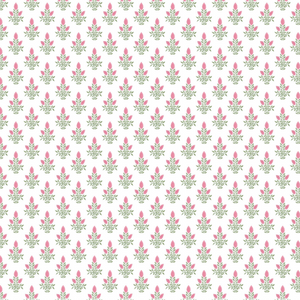 Carmine pink and green