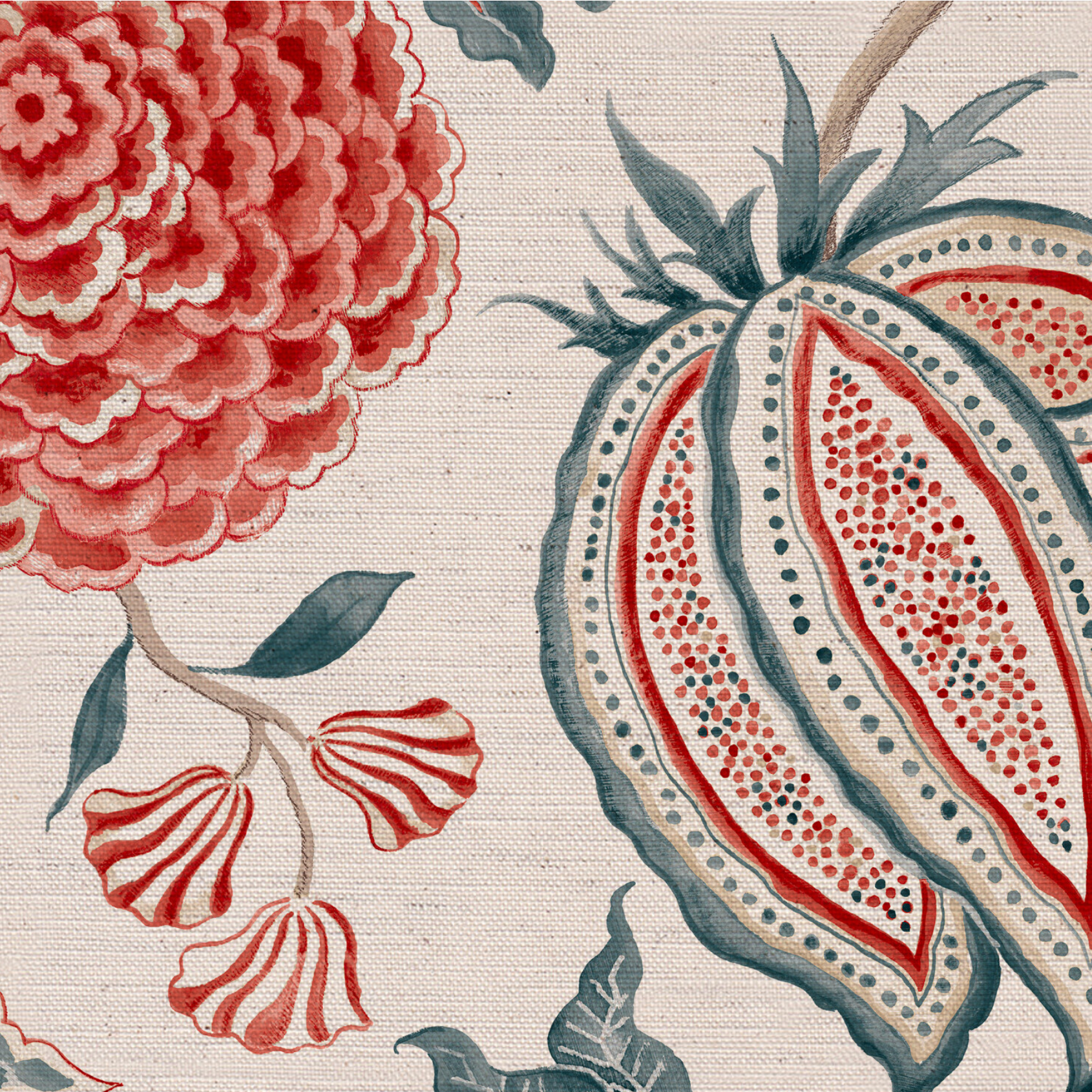Monkey Palampore Fabric