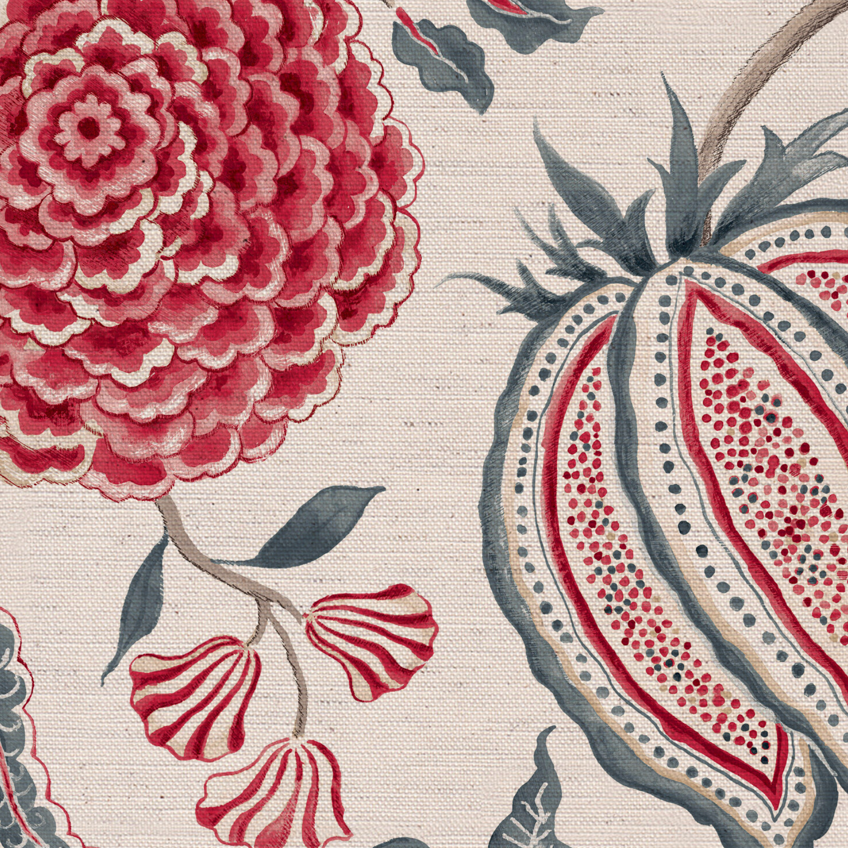 Monkey Palampore Fabric