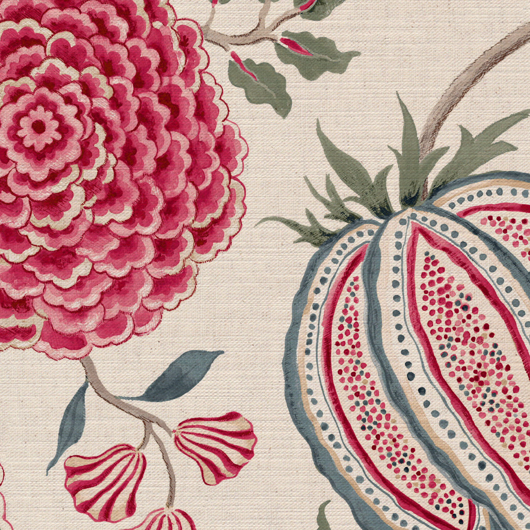 Monkey Palampore Fabric