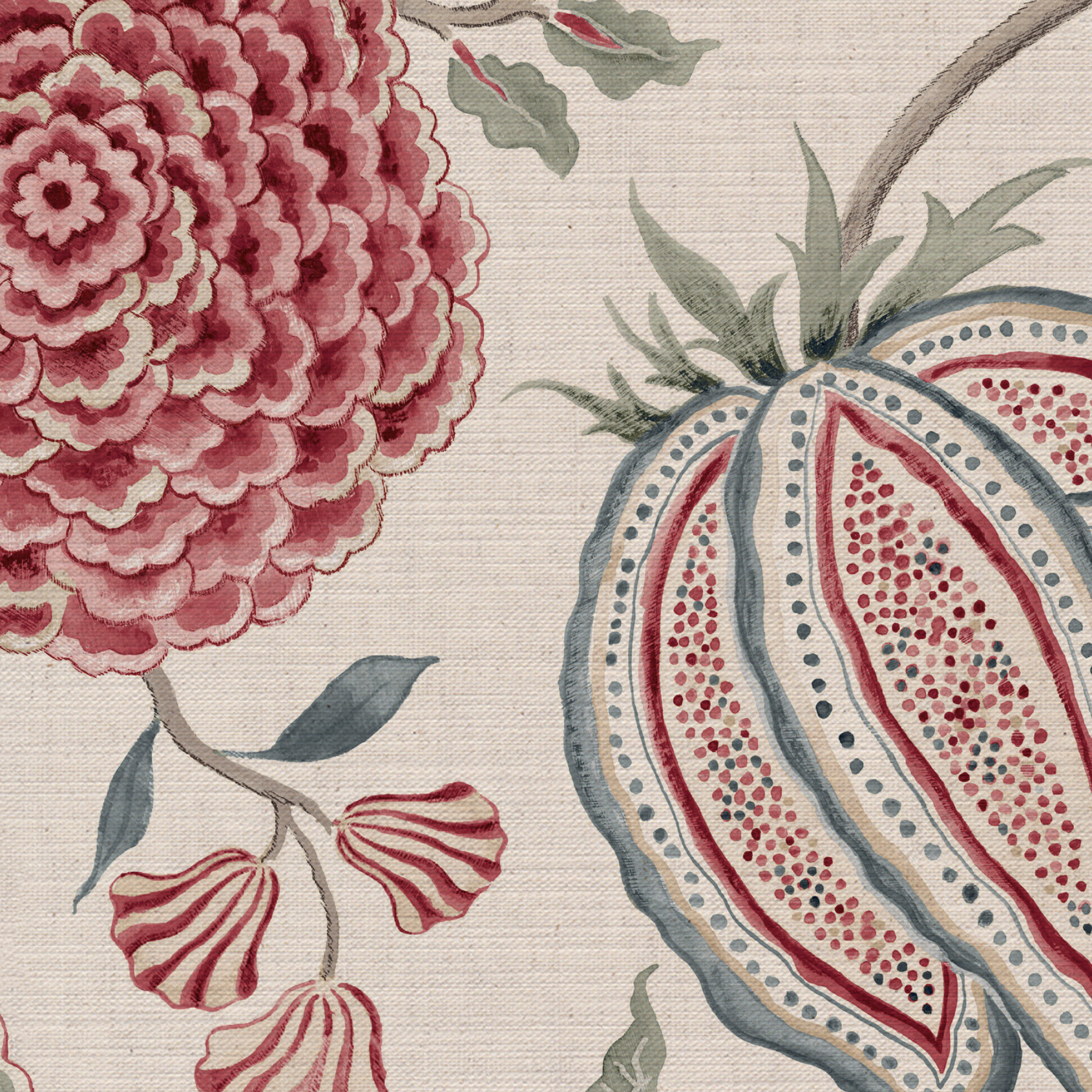 Monkey Palampore Fabric