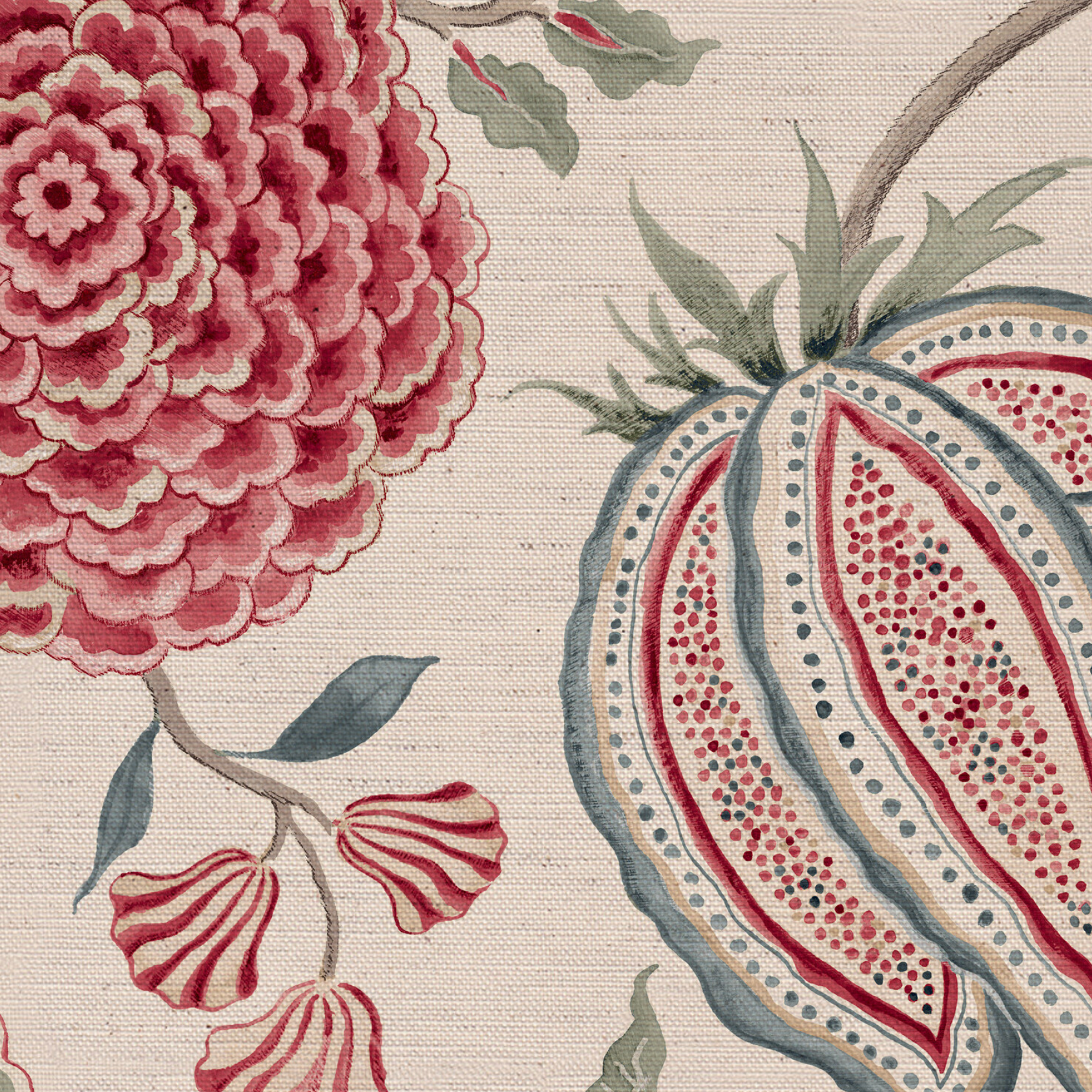 Monkey Palampore Fabric