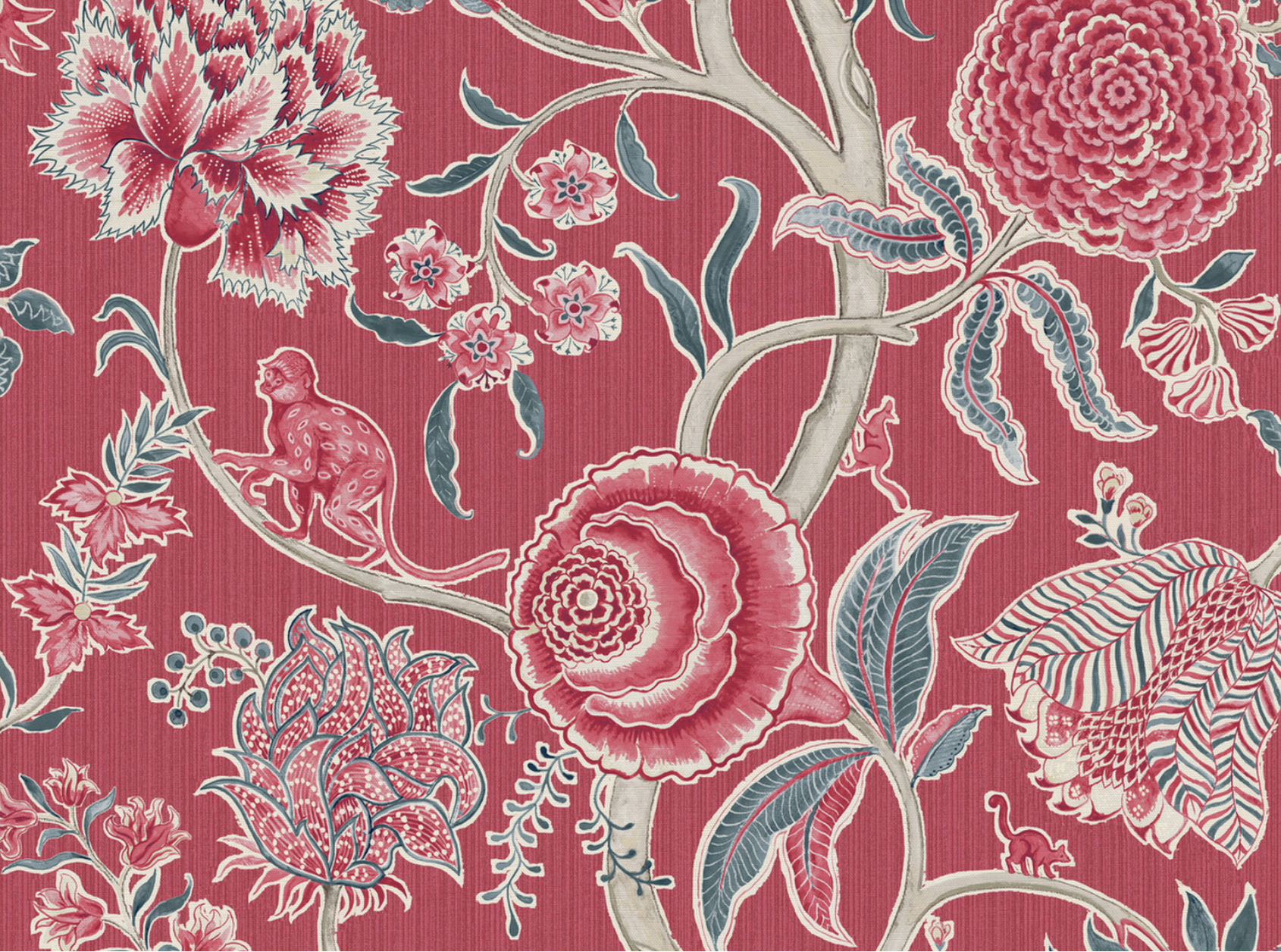 Monkey Palampore Fabric