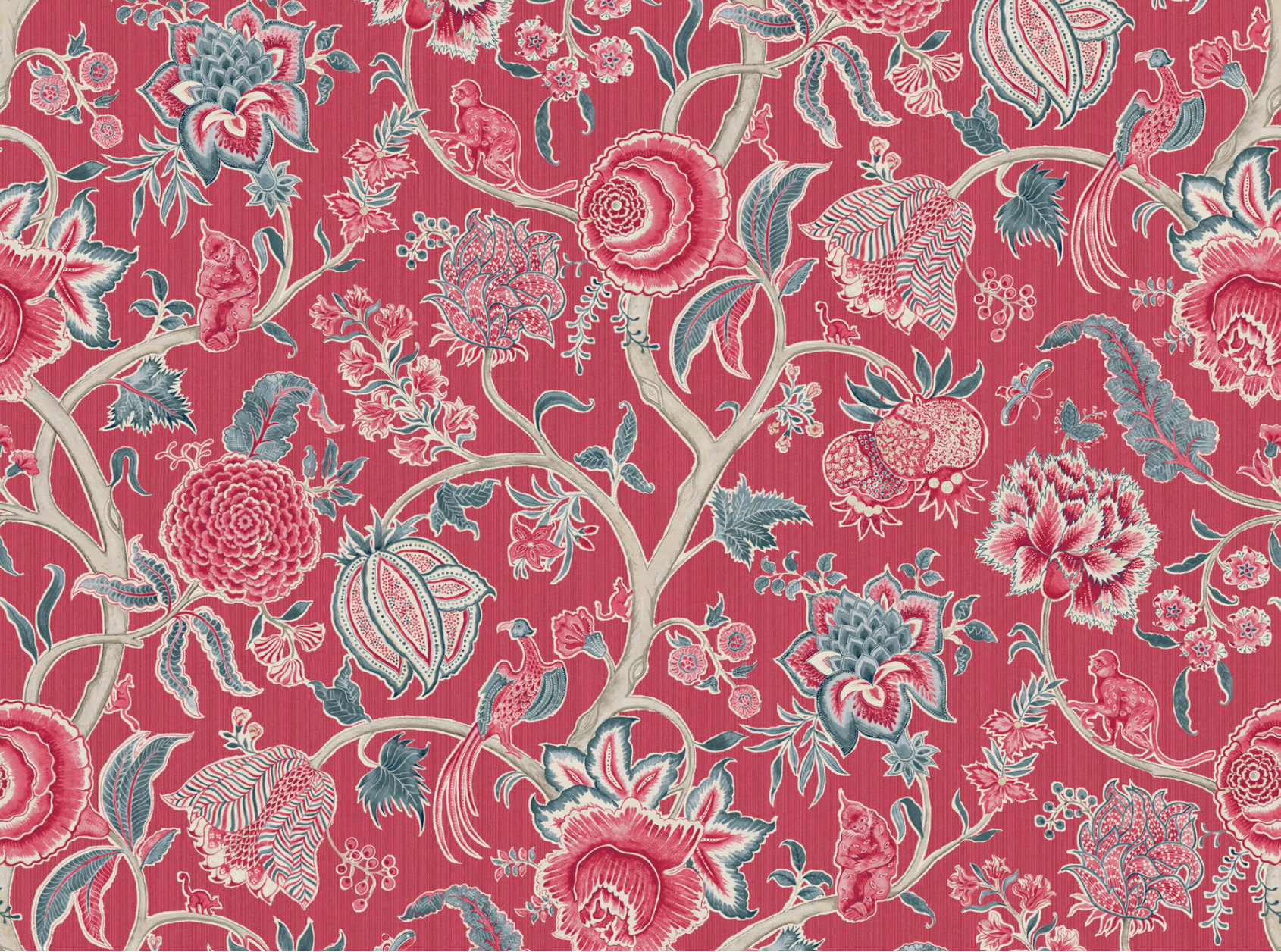 Monkey Palampore Fabric