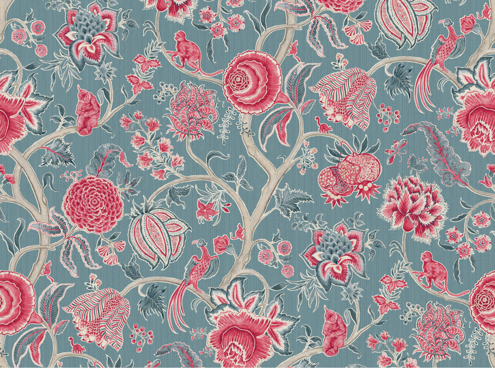 Monkey Palampore Fabric