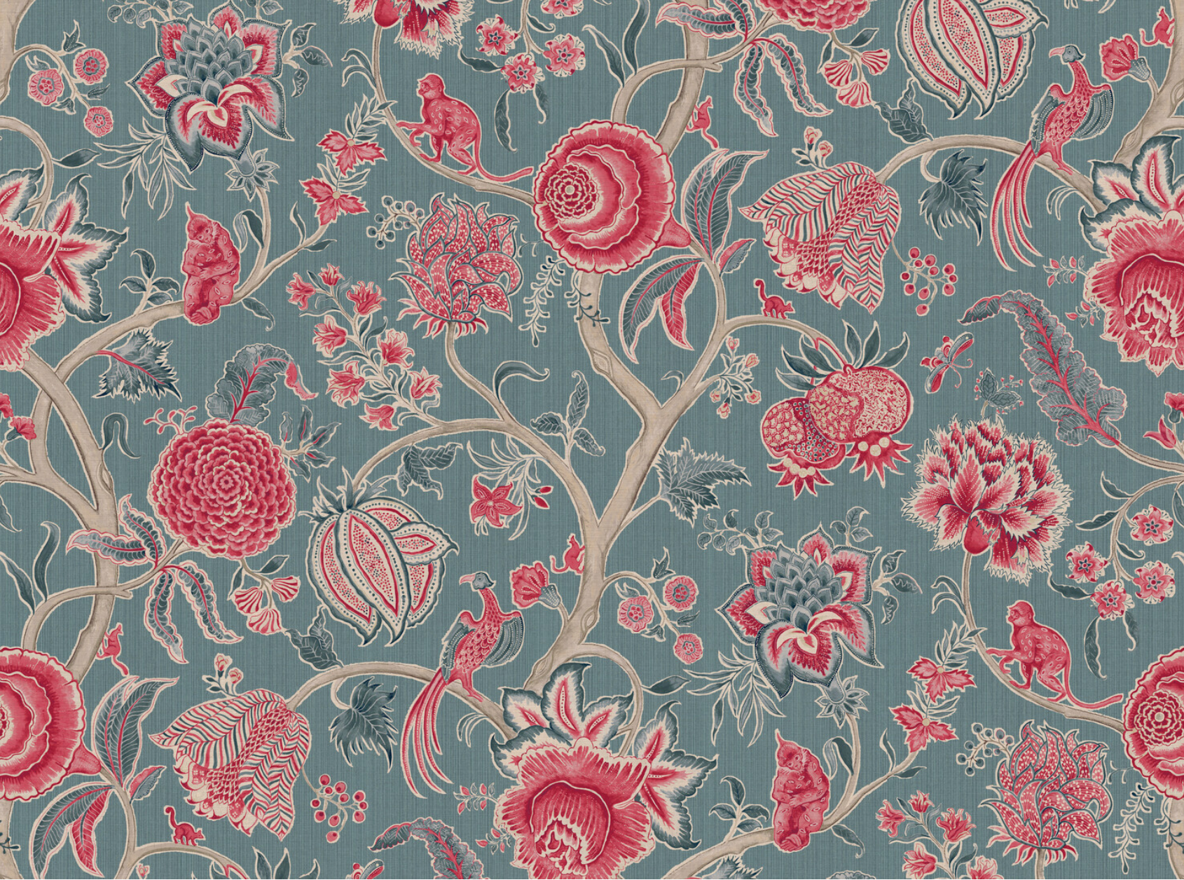 Monkey Palampore Fabric