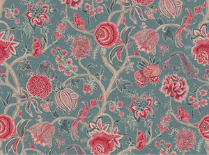 Red and grey blue with blue ground