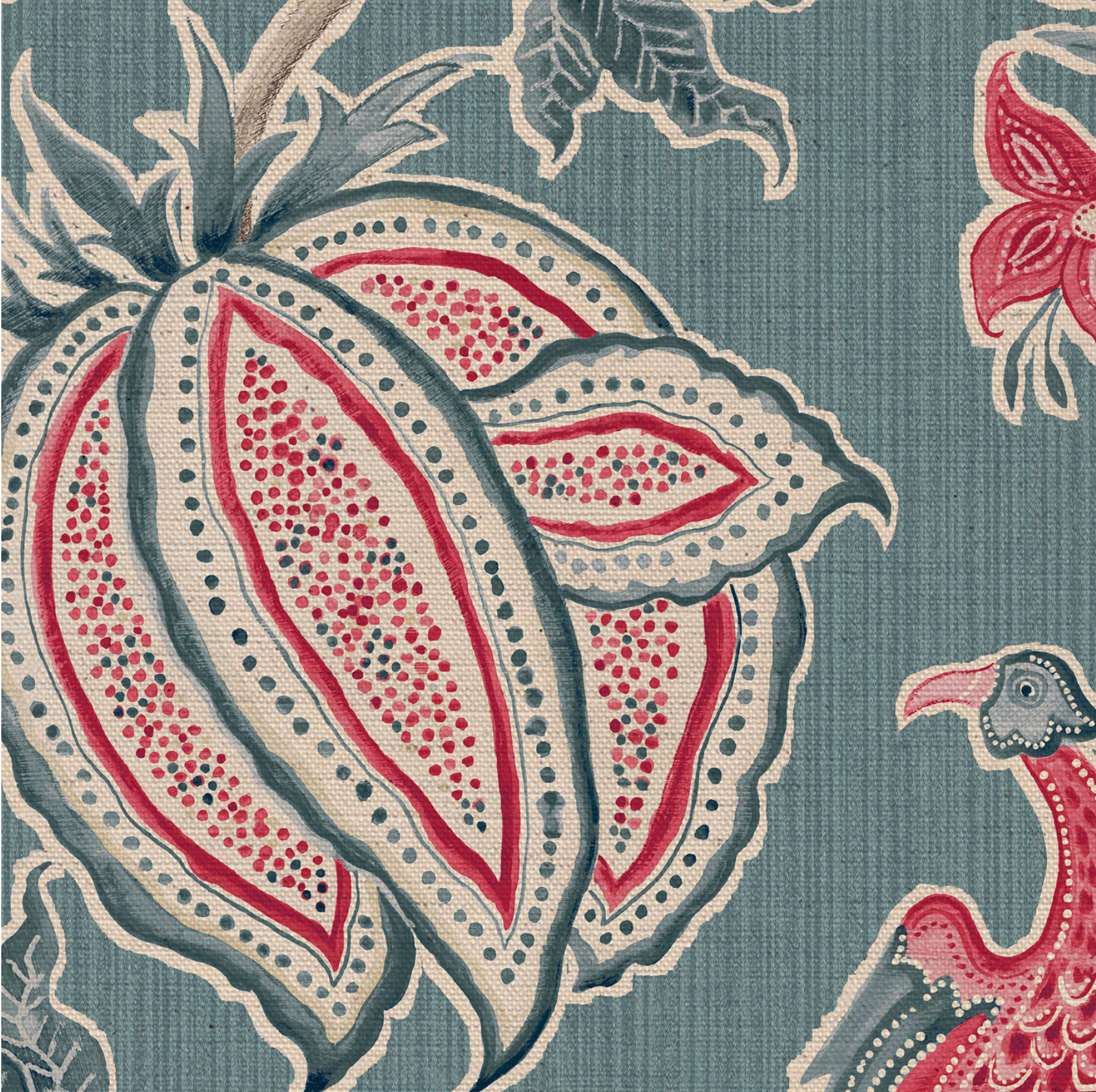 Monkey Palampore Fabric
