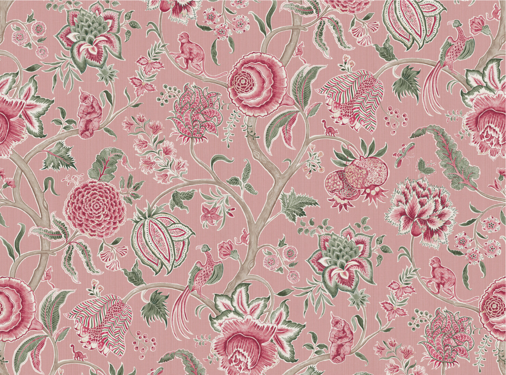 Monkey Palampore Fabric