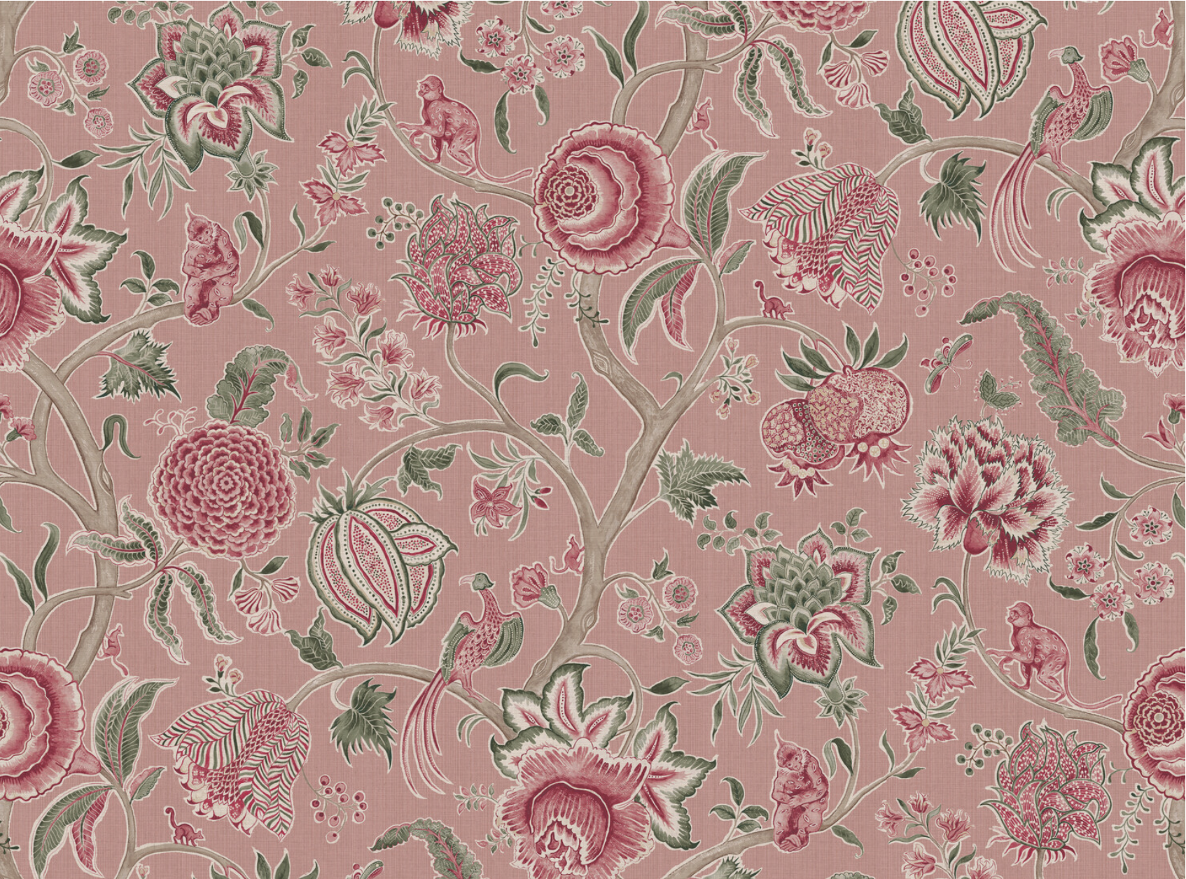 Monkey Palampore Fabric