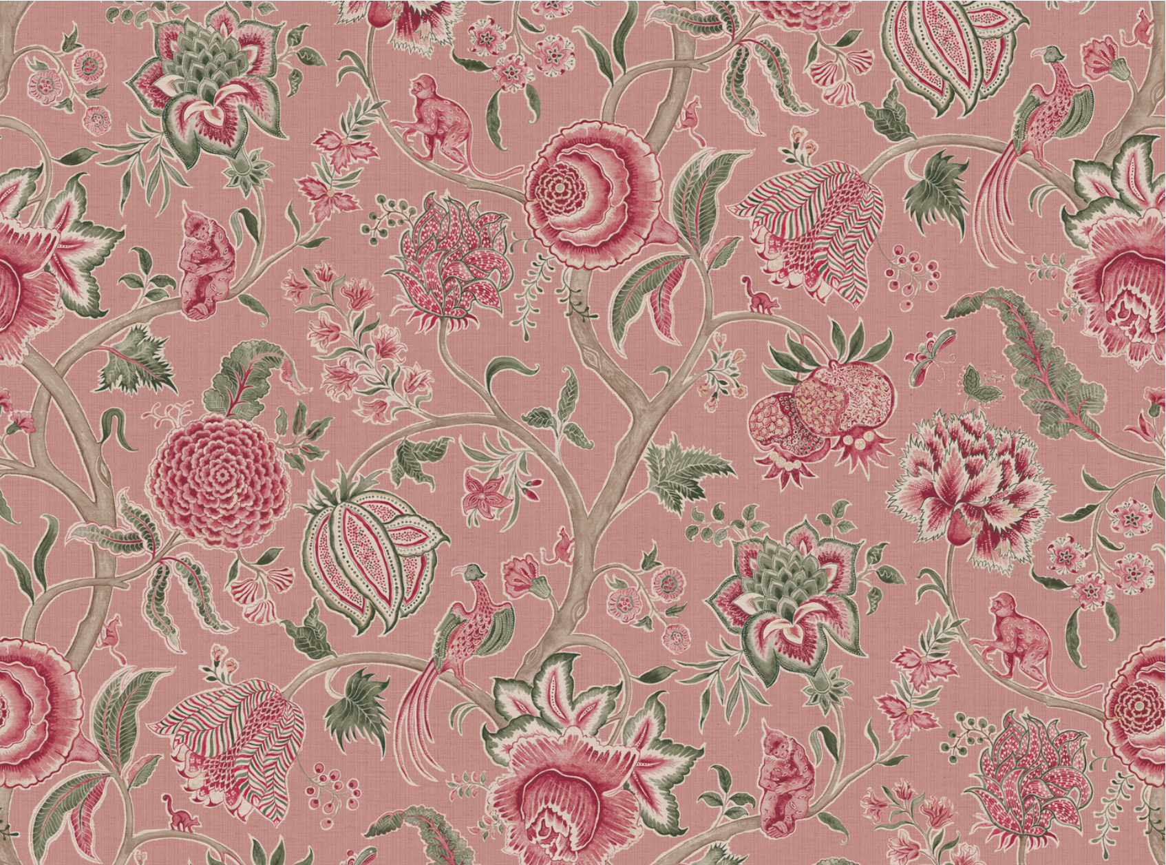 Monkey Palampore Fabric