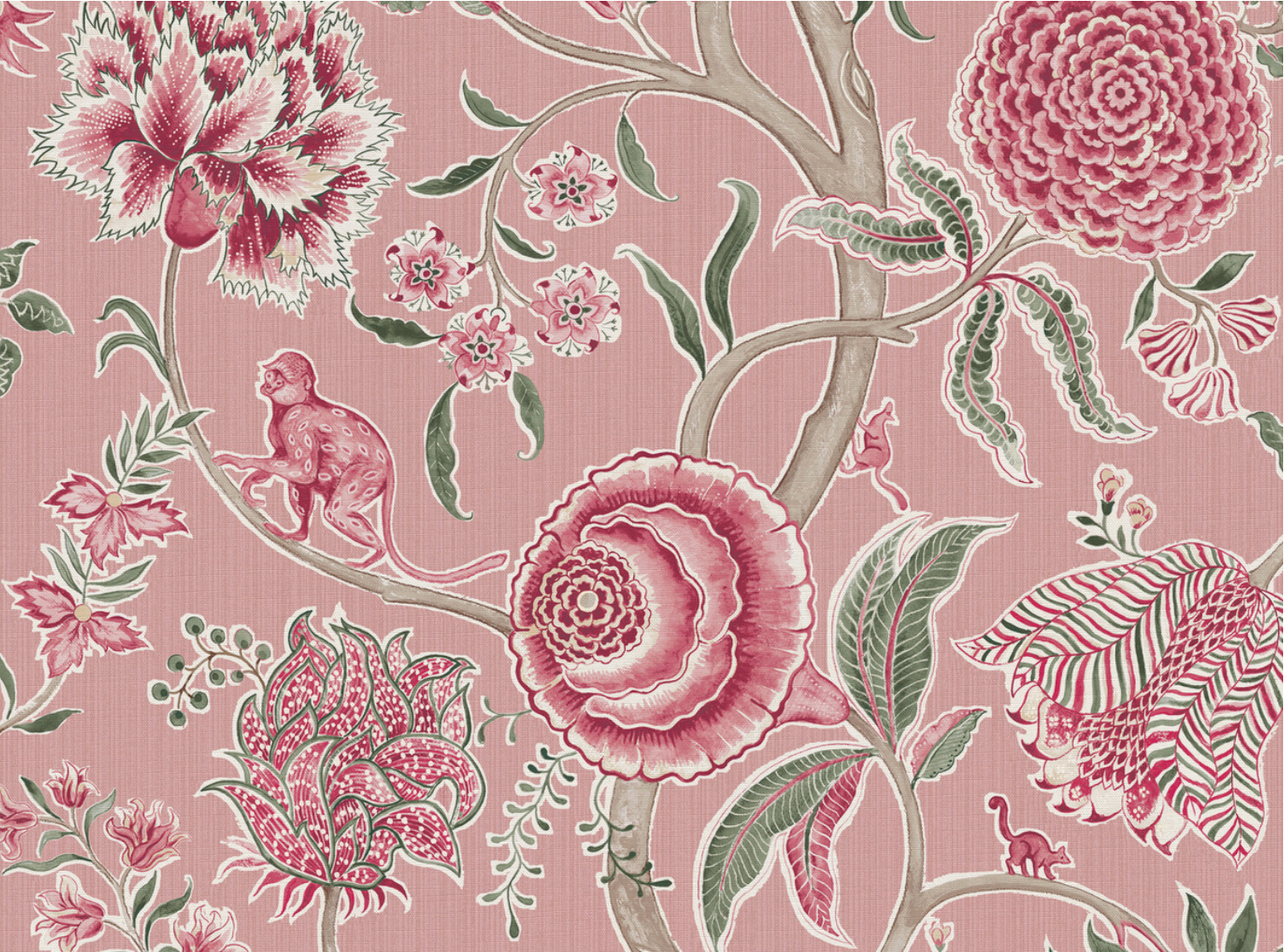 Monkey Palampore Fabric