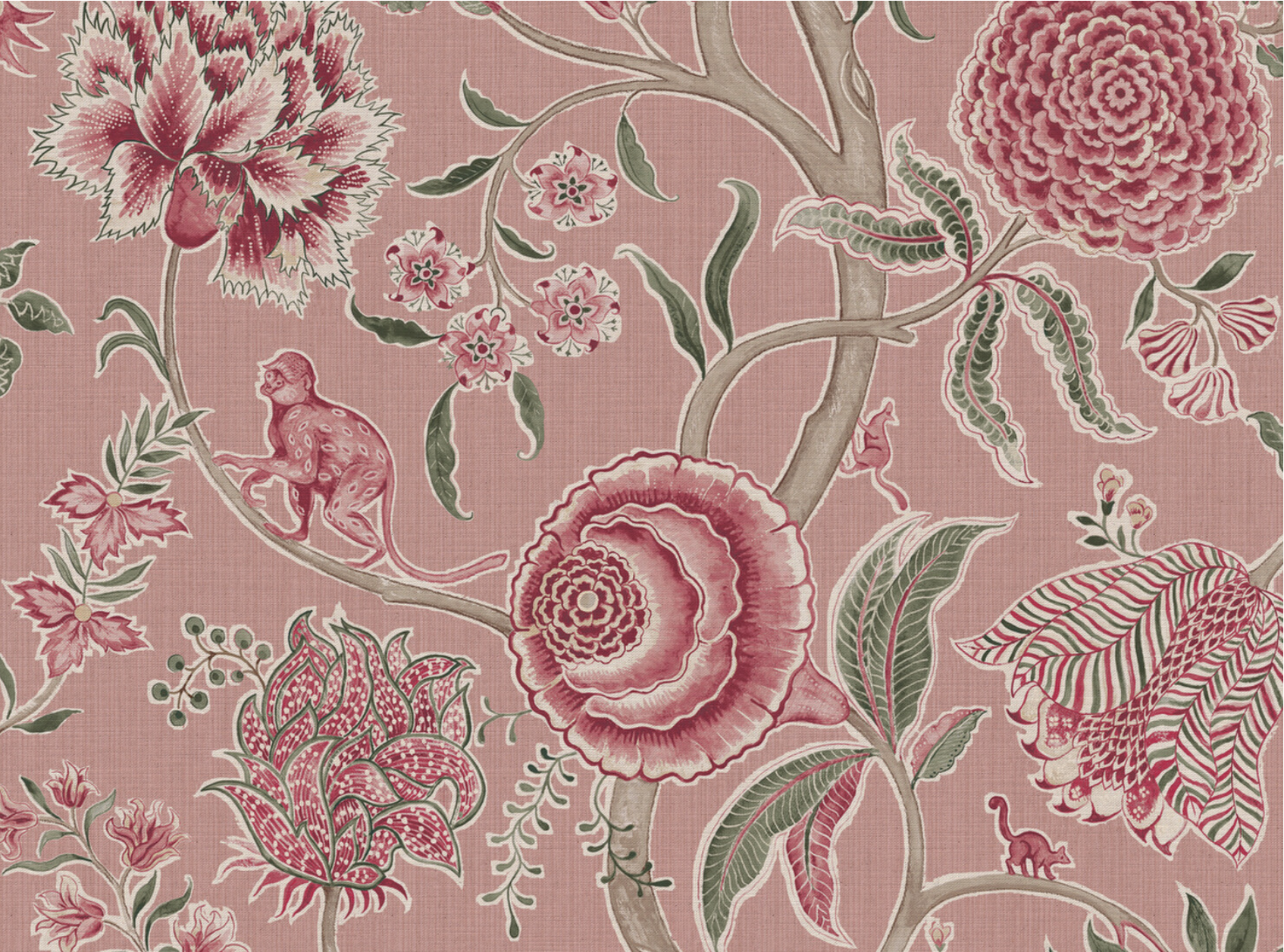 Monkey Palampore Fabric