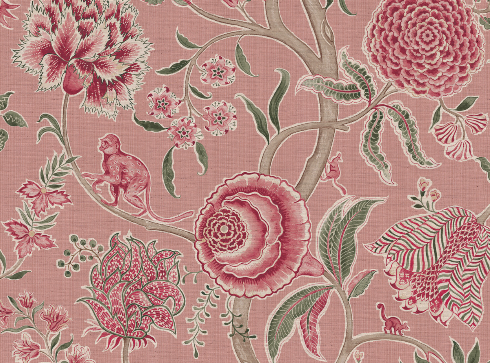 Monkey Palampore Fabric