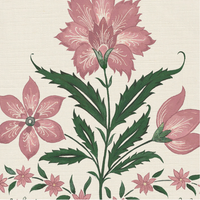Soft pink and racing green