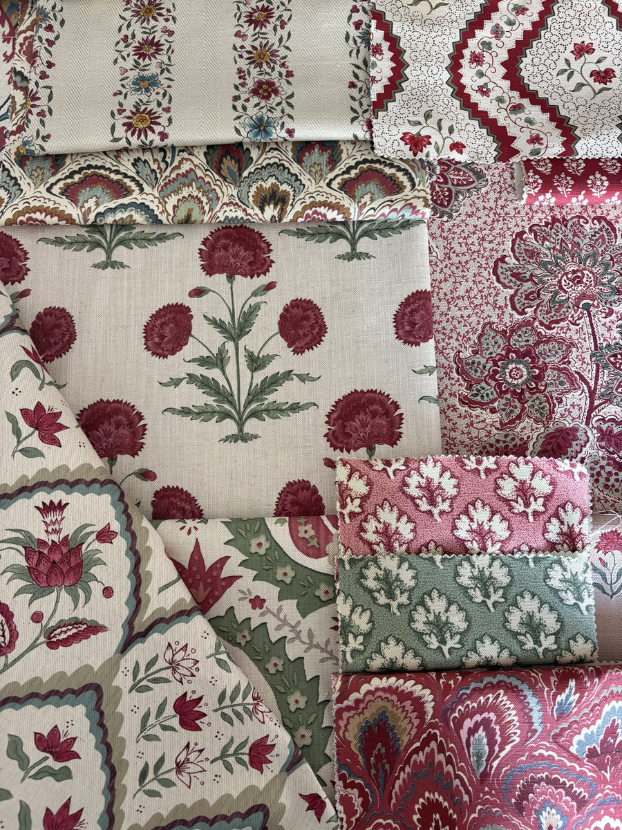 Damson and Sage fabric mix by Alison Gee