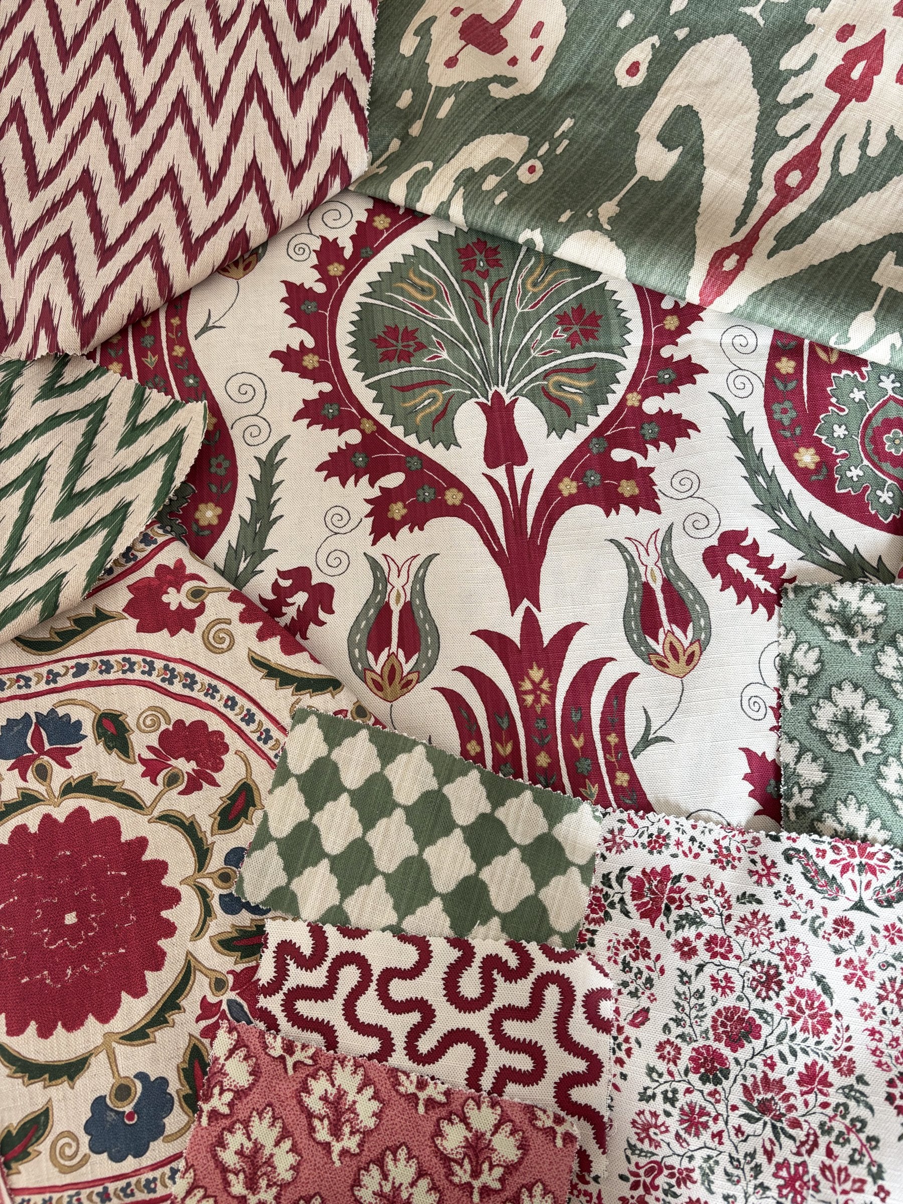 Going Boho fabric mix by Alison Gee
