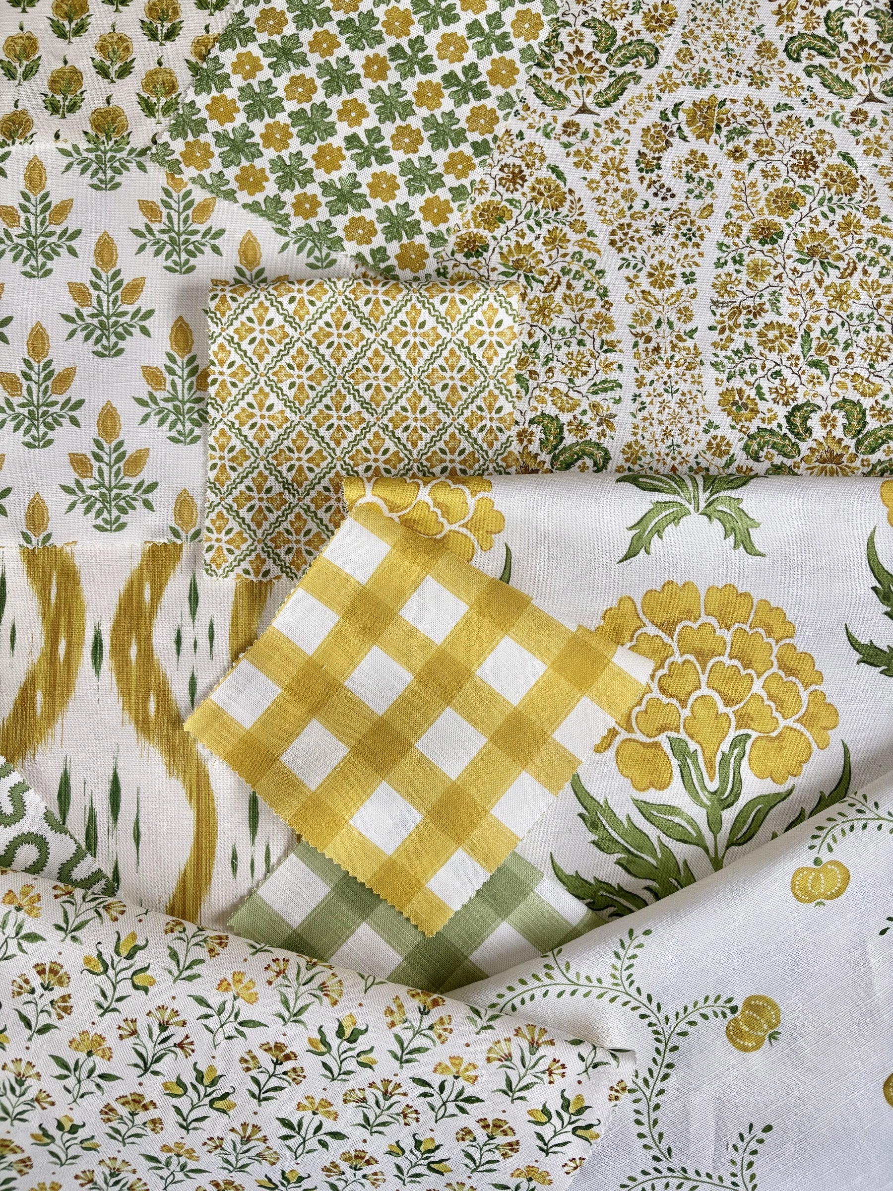 Summer Meadow fabric mix by Alison Gee
