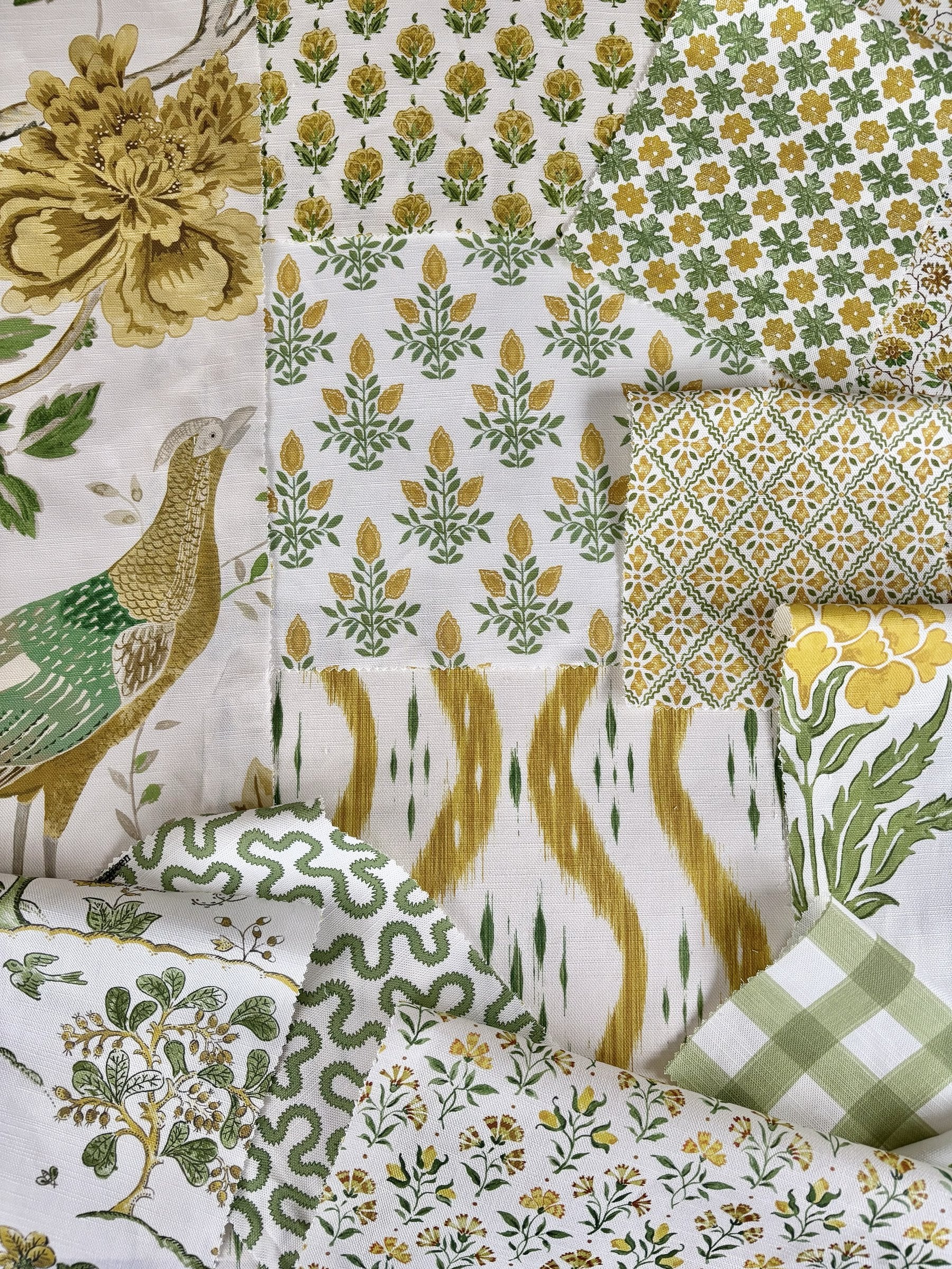 Summer Meadow fabric mix by Alison Gee