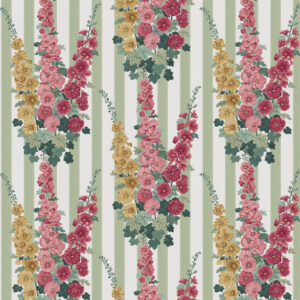 Hollyhock Stripe Luxury Linen